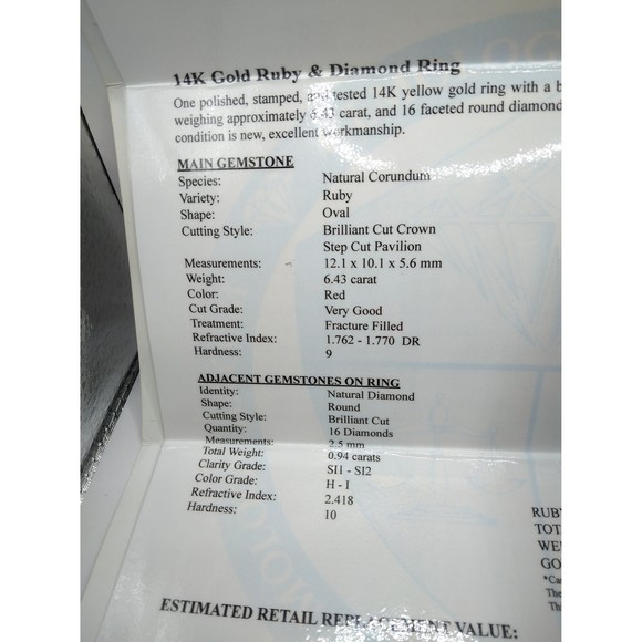 14kt Yellow Gold Ruby Dimond Ring (Pointy Prongs) - Picture 7 of 9